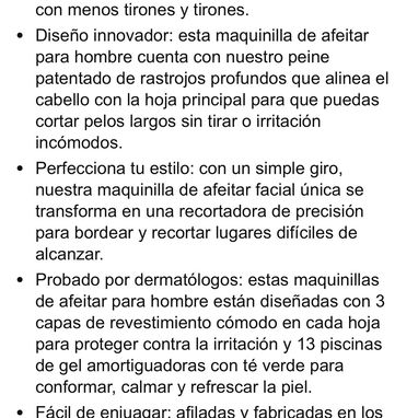 Repuesto para máquina de afeitar - 6/6
