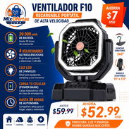 🌬️ Ventilador F10 Recargable Portátil 20 000 mAh | ¡Oferta! - Img 56409495