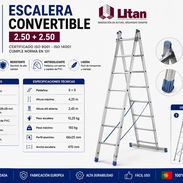 ESCALERA ALUMINIO CONVERTIBLE 2.50+2.50 - Img 57125164