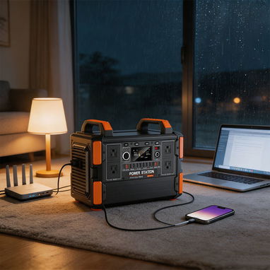 Solar Generator 200W-2500W 300W Fast Charging UPS with Pure Sine Wave Supports LiFePO4 Battery Home Emergency Outdoor Ca - 2/6