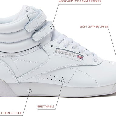 Tenis REEBOK CLASSIC FREESTYLE HI ( zapatillas ) Blancos 100% ORIGINALES (TALLAS: 37 -> 40) TF: 59030040 - Img 92031094