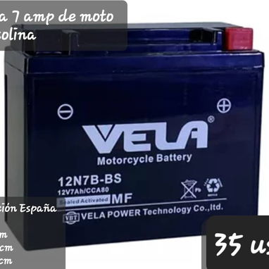 Batería baku    12vol 7 amp  mini extintor para carro y moto - Img 95757402