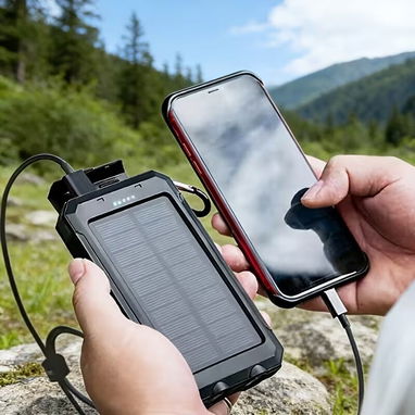 Cargador Power  Bank de 40 000 mAh con Panel Solar - 2/3