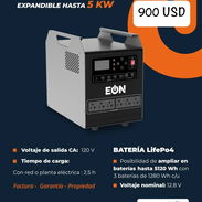 🔷 Estación de Carga 1KW - 1280wh / 1000w ✅ EÓN 🔴Con Panel solar 💲1050 USD 🔴Sin panel solar 💲900 USD - Img 54785567