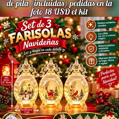 Set de Farolitos navideño que alumbran - 2/2