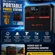 Generador de energía portatil Bluetti. Stock - Img 56847035