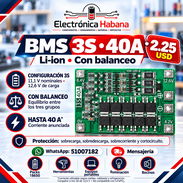 BMS 3S 40A con Balanceo para Li-ion 12.6V - Img 57450236