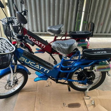 *BICICLETA ELÉCTRICA BUCATTI*  ⚙️CARACTERÍSTICAS:   • 1000 WATS  • ⁠48 VOLT • ⁠22 AMP • ⁠Autonomía de 70 KM  • ⁠Full Luc - 2/3