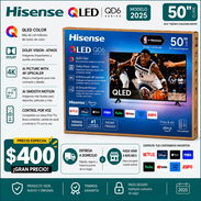 Hisense 50” QLED 4K UHD Smart TV modelo 2025 - Img 55553947