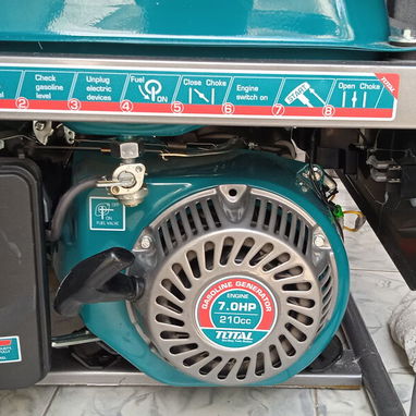 Vendo planta eléctrica de gasolina marca Total, de uso pero bien cuidada - 4/4