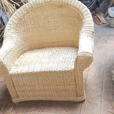 Juego de Sala Exterior/Interior en Mimbre Natural 🛋️ Incluye sofá, 2 sillones y mesa central ( LOS HACEMOS x ENCARGOS ) - 7/8