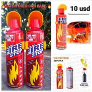 Extintores contra incendios para autos motos y más con su base para ponerlo donde desee - Img 45517834