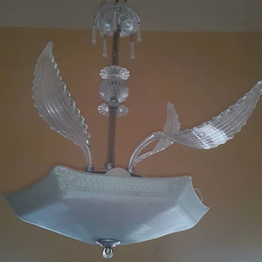 Lámpara de Techo Antigua de Cristal en 220 USD - Img 118067248