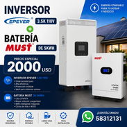 Kit de Inversor epever 3.5K 110v + Bateria Must de 5kwh precio 2000 usd - Img 56445424