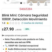 Cámara de seguridad Blink Ministerio - Img 56749874