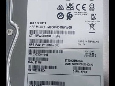 Disco duro marca HP certificado profesionales de 4tb esto son mejores o igual Calidad que los iron wolf de segate 100% d - Img main-image-45718987