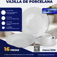 Set de Vajilla de Porcelana Blanco EÒN – 16 piezas - Img 55362400