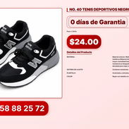 NO. 40 TENIS DEPORTIVOS NEGROS VPT#-0061 - Img 56823822