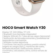 HOCO Smart Watch Y30. Notificación de llamadas entrantes y posibilidad de responderlas o rechazarlas - Img 56925916
