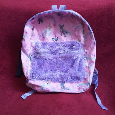 Mochila rosada y morada para niñas para la escuela (poco uso) - 3/3