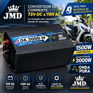 Convertidor de Corriente JMD de 72V-DC a 110V-AC  Entrada de 72V - Ideal para baterías de Motos Eléctricas - Img 57549933