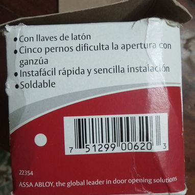 Vendo cerradura para puerta de madera - Img 123163573