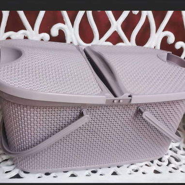 Cesta para picnic. Canasta paseo almuerzo. - 5/5
