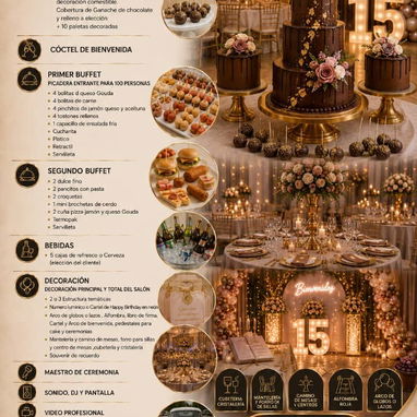 Paquetes de Decoraciones,buffet,cake para fiestas de cumpleaños y eventos - Img 123275571