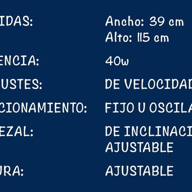 Ventilador de pedestal de 16" marca EKO 🔷 $32 - 2/3