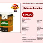 LASUR MACYDECOR SATINADO INCOLORO 4 L . - Img 57102603