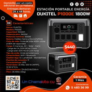 ⚡1800W⚡ ESTACIÓN DE ENERGÍA OUKITEL 1024WH - 3600/1800W. MENSAJERÍA CON FACTURA. TLF 55833699 - Img 54181263