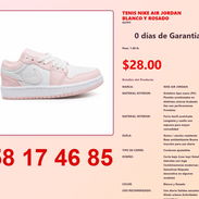 TENIS NIKE AIR JORDAN BLANCO Y ROSADO - Img 54839323