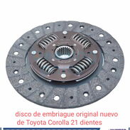 Disco de embriague original nuevo de Toyota Corolla 21 dientes - Img 45150986