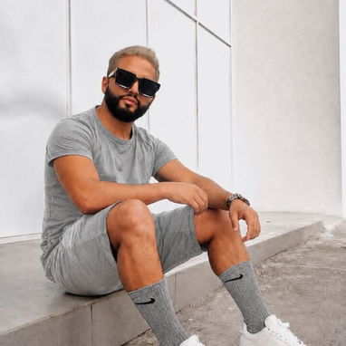 Medias Originales Nike por la pantorrilla de Hombre super gruesas duraderas sólo en color gris - 3/3