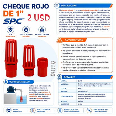 Herraje para baño, cheque para agua, desagüe - 2/4