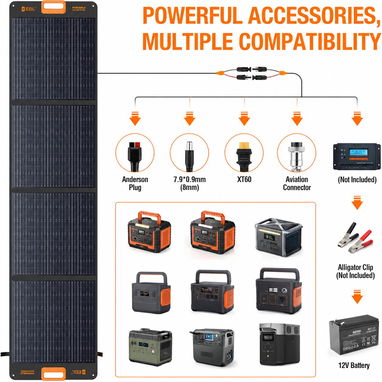 🟠PANEL SOLAR PORTÁTIL 200W DE ALTA COMPATIBILIDAD - 2/2