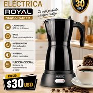 CAFETERA ELÉCTRICA ROYAL NEGRA RCE1711, FACTURA A SU NOMBRE. GARANTÍA. VARIEDAD DE ELECTRODOMÉSTICOS - Img 57145910