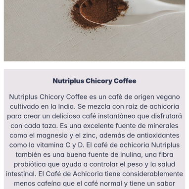 Café Achicoria Instantáneo de FARMASI con Colágeno. - 2/4