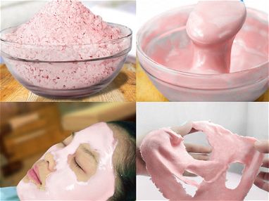 ✅✅ Mascarillas Hidroplasticas jelly profesionales de rosas, vita c, aloe, pepino, 1kg para trabajar o uso personal✅✅ - Img 36959699