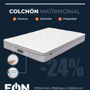 🛏️ Colchón Matrimonial EON 137 × 190 cm | 24% de Descuento, Envío Gratis y 6 Meses de Garantía - Img 58084810