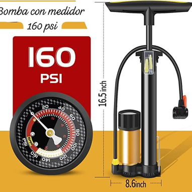 Bielas de Bicimoto, compresor ,posapies ,Bomba con medidor,capa de moto, candado de alarma, chicharra,cadena, casco - 9/9