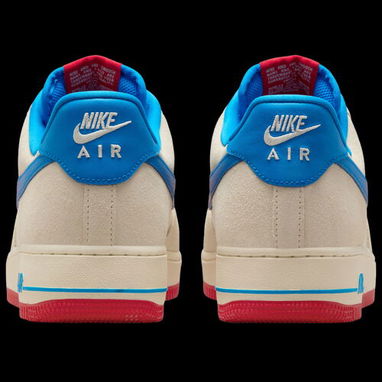 (X)  Zapatillas Nike Air Force 1 en beige con detalles vibrantes en azul y fucsia  $85.00 - 2/3