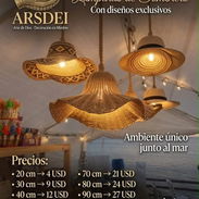 🎩 LÁMPARAS DE MIMBRE SOMBRERO 🎩 - Img 56453290