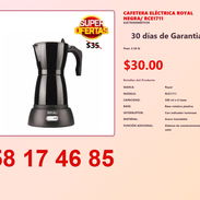 CAFETERA ELÉCTRICA ROYAL NEGRA/ RCE1711 - Img 54822665
