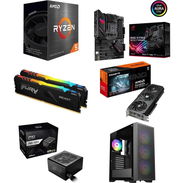 PC AMD Ryzen 5 5500 AM4 🤩RX 9060 XT 8GB OC - Asus ROG Strix B550-F Gaming - 16GB RAM - 750W ✅PC KIT OFERTA PC AMD RYZEN - Img 53469207