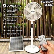 Ventilador recargable de 16" grande de pedestal batería de litio 15000mah dura 12 hora en 3ra velocidad súper probado 💪 - Img 55503071