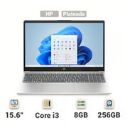 Laptop HP 15.6" Táctil, Intel Core i3 1315U (Modelo: 15-fd0153dx) , 8 GB RAM, 256 GB SSD - Plateada (Nuevo) - Img 53776505