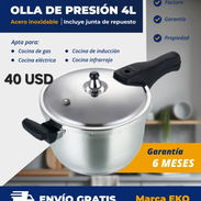 Olla de presión de 4 litros con junta de repuesto - Img 56991813
