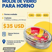 MOLDES DE VIDRIO PARA HORNO - Img 58268475