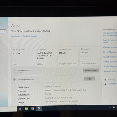 Laptop Dell con pantalla táctil que se hace tablet - 3/5